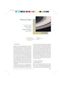 Planetary Rings - University of Maryland Astronomy