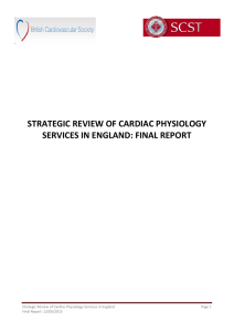 strategic review of cardiac physiology services in england: final report