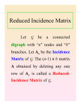 Reduced Incidence Matrix
