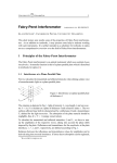 Fabry-Perot Interferometer FABRYPEROT.TEX KB 20020122