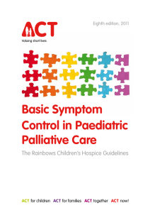Basic Symptom Control in Paediatric Palliative Care