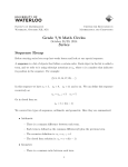 Grade 7/8 Math Circles Series Sequence Recap