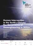Human Intervention in the Earth`s Climate: The Governance of