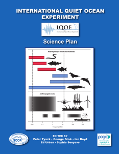 Science Plan - Scientific Committee on Oceanic Research