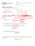 Pre-Algebra Name: Review Worksheet Final Exam Mr. Cierech Date