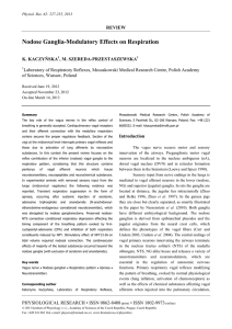 Nodose Ganglia-Modulatory Effects on Respiration