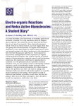 Electro-organic Reactions and Redox Active Biomolecules