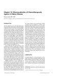 Pharmacokinetics of Chemotherapeutic Agents in Kidney Disease