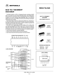 BCD TO 7-SEGMENT DECODER SN54/74LS48