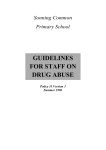 Guidelines on Drug Abuse - Sonning Common Primary School