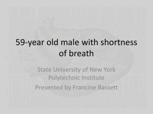 59-year old male with shortness of breath