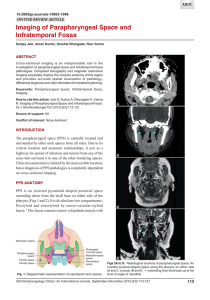 Imaging of Parapharyngeal Space and