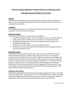 Climate Change Adaptation Natural Resources Working Group