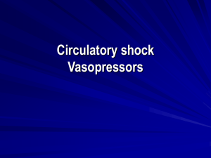 Circulatory shock Vasopressors