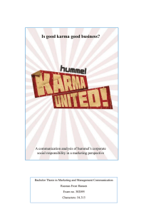 Is good karma good business?