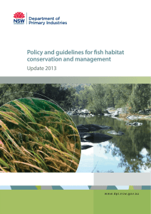 Policy and guidelines for fish habitat conservation and management