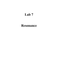 Lab 7 Resonance