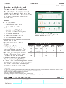 Quantum Mobile Control and Programming Software License