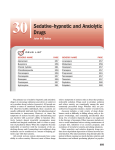 Sedative–hypnotic and Anxiolytic Drugs