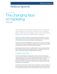 The changing face of marketing