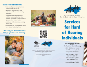 Services for Hard of Hearing Individuals