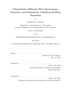 Chirped-Pulse Millimeter-Wave Spectroscopy, Dynamics, and