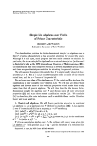 Simple Lie Algebras over Fields of Prime Characteristic