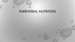 Parenteral nutrition