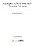 Geological Activity from Plate Tectonics Processes