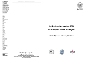 Helsingborg Declaration 2006 on European Stroke