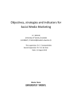 Objectives, strategies and indicators for Social Media Marketing