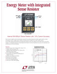 Energy Meter with Integrated Sense Resistor
