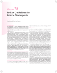 Indian Guidelines for Febrile Neutropenia