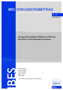 Comparative Analysis of Delivery of Primary Eye Care in Three