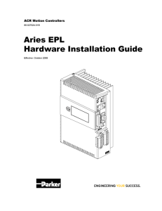 Aries ETHERNET Powerlink User Guide