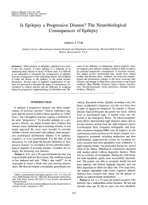 Is Epilepsy a Progressive Disease? The Neurobiological
