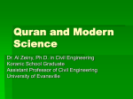 Scientific Verification of Koran