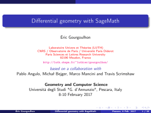 Differential geometry with SageMath