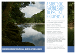 A STRATEGIC PARTNERSHIP TO PROTECT BIODIVERSITY