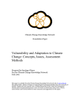 Vulnerability and Adaptation to Climate Change: Concepts, Issues