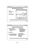 Page 1 •Program Execution •I/O Operation •File System