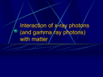 Interaction of x-ray photons with matter