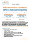 `Marketing your Village Hall` training seminars