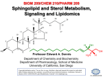 Degradation of Sphingolipids - Edward Dennis