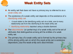 Representing Weak Entity Sets