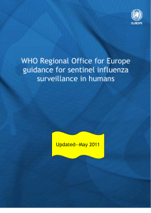 WHO Regional Office for Europe guidance for sentinel influenza