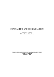 CONSTANTINE AND HIS REVOLUTION