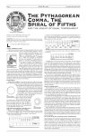 The Pythagorean Comma The Spiral of Fifths and Equal Temperament