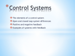 Control Systems Elements of a control system