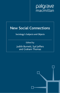 New Social Connections: Sociology`s Subjects